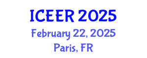 International Conference on Energy and Environment Research (ICEER) February 22, 2025 - Paris, France
