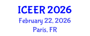 International Conference on Energy and Environment Research (ICEER) February 22, 2026 - Paris, France