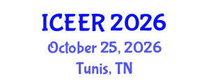 International Conference on Energy and Environment Research (ICEER) October 25, 2026 - Tunis, Tunisia International Conference on Energy and Environment Research (ICEER) October 25, 2026 - Tunis, Tunisia