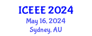 International Conference on Energy and Environmental Engineering (ICEEE) May 16, 2024 - Sydney, Australia