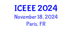 International Conference on Energy and Environmental Engineering (ICEEE) November 18, 2024 - Paris, France