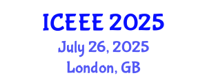 International Conference on Energy and Environmental Engineering (ICEEE) July 26, 2025 - London, United Kingdom