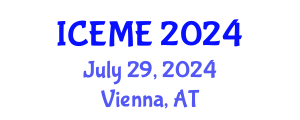 International Conference on Energy and Mining Engineering (ICEME) July 29, 2024 - Vienna, Austria