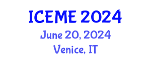 International Conference on Energy and Mining Engineering (ICEME) June 20, 2024 - Venice, Italy