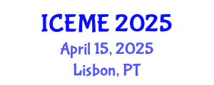 International Conference on Energy and Mining Engineering (ICEME) April 15, 2025 - Lisbon, Portugal