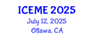 International Conference on Energy and Mining Engineering (ICEME) July 12, 2025 - Ottawa, Canada