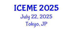International Conference on Energy and Mining Engineering (ICEME) July 22, 2025 - Tokyo, Japan