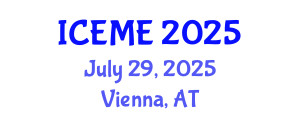 International Conference on Energy and Mining Engineering (ICEME) July 29, 2025 - Vienna, Austria