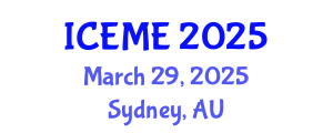 International Conference on Energy and Mining Engineering (ICEME) March 29, 2025 - Sydney, Australia