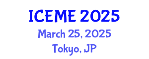 International Conference on Energy and Mining Engineering (ICEME) March 25, 2025 - Tokyo, Japan