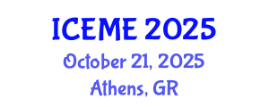 International Conference on Energy and Mining Engineering (ICEME) October 21, 2025 - Athens, Greece