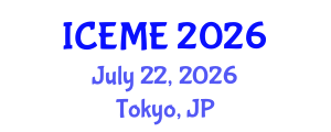 International Conference on Energy and Mining Engineering (ICEME) July 22, 2026 - Tokyo, Japan