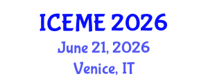 International Conference on Energy and Mining Engineering (ICEME) June 21, 2026 - Venice, Italy