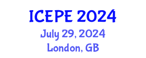 International Conference on Energy and Power Engineering (ICEPE) July 29, 2024 - London, United Kingdom