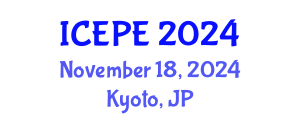 International Conference on Energy and Power Engineering (ICEPE) November 18, 2024 - Kyoto, Japan