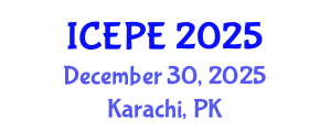 International Conference on Energy and Power Engineering (ICEPE) December 30, 2025 - Karachi, Pakistan