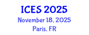 International Conference on Energy and Sustainability (ICES) November 18, 2025 - Paris, France