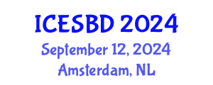 International Conference on Energy and Sustainable Building Design (ICESBD) September 12, 2024 - Amsterdam, Netherlands