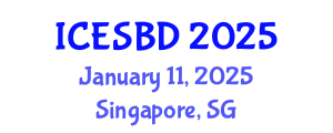 International Conference on Energy and Sustainable Building Design (ICESBD) January 11, 2025 - Singapore, Singapore