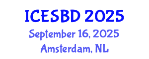 International Conference on Energy and Sustainable Building Design (ICESBD) September 16, 2025 - Amsterdam, Netherlands