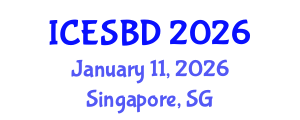 International Conference on Energy and Sustainable Building Design (ICESBD) January 11, 2026 - Singapore, Singapore
