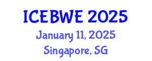 International Conference on Energy, Biomass and Waste Engineering (ICEBWE) January 11, 2025 - Singapore, Singapore