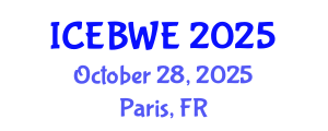 International Conference on Energy, Biomass and Waste Engineering (ICEBWE) October 28, 2025 - Paris, France