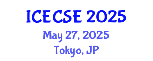 International Conference on Energy Conservation and Solar Energy (ICECSE) May 27, 2025 - Tokyo, Japan