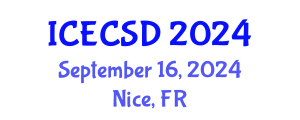 International Conference on Energy Conservation and Sustainable Development (ICECSD) September 16, 2024 - Nice, France