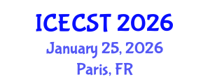 International Conference on Energy Conversion Systems and Technologies (ICECST) January 25, 2026 - Paris, France