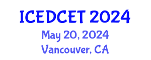 International Conference on Energy Demand and Clean Energy Technologies (ICEDCET) May 20, 2024 - Vancouver, Canada