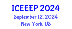 International Conference on Energy Economics and Energy Policy (ICEEEP) September 12, 2024 - New York, United States