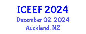 International Conference on Energy Economics and Finance (ICEEF) December 02, 2024 - Auckland, New Zealand