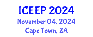 International Conference on Energy Economics and Policy (ICEEP) November 04, 2024 - Cape Town, South Africa