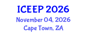 International Conference on Energy Economics and Policy (ICEEP) November 04, 2026 - Cape Town, South Africa