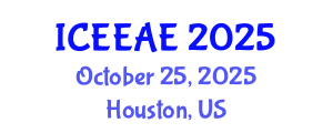 International Conference on Energy Efficiency and Alternative Energy (ICEEAE) October 25, 2025 - Houston, United States