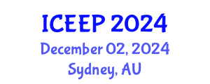 International Conference on Energy Efficiency and Policy (ICEEP) December 02, 2024 - Sydney, Australia