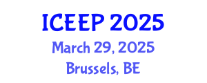 International Conference on Energy Efficiency and Policy (ICEEP) March 29, 2025 - Brussels, Belgium