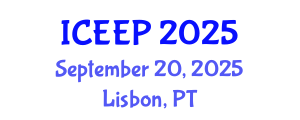International Conference on Energy Efficiency and Policy (ICEEP) September 20, 2025 - Lisbon, Portugal