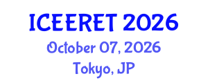 International Conference on Energy Efficiency and Renewable Energy (ICEERET) October 07, 2026 - Tokyo, Japan