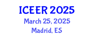International Conference on Energy Efficiency and Renewables (ICEER) March 25, 2025 - Madrid, Spain