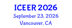 International Conference on Energy Efficiency and Renewables (ICEER) September 23, 2026 - Vancouver, Canada