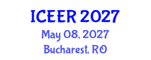 International Conference on Energy Efficiency and Renewables (ICEER) May 08, 2027 - Bucharest, Romania International Conference on Energy Efficiency and Renewables (ICEER) May 08, 2027 - Bucharest, Romania