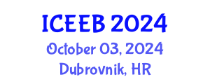 International Conference on Energy Efficiency in Buildings (ICEEB) October 03, 2024 - Dubrovnik, Croatia