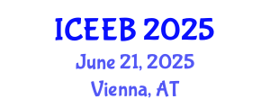 International Conference on Energy Efficiency in Buildings (ICEEB) June 21, 2025 - Vienna, Austria