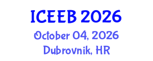 International Conference on Energy Efficiency in Buildings (ICEEB) October 04, 2026 - Dubrovnik, Croatia