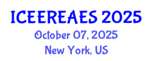 International Conference on Energy Efficiency, Renewable Energy and Alternative Energy Systems (ICEEREAES) October 07, 2025 - New York, United States