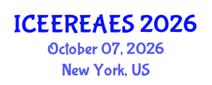 International Conference on Energy Efficiency, Renewable Energy and Alternative Energy Systems (ICEEREAES) October 07, 2026 - New York, United States