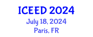 International Conference on Energy, Environment and Development (ICEED) July 18, 2024 - Paris, France