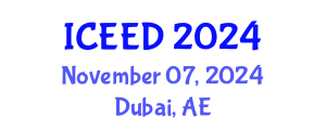 International Conference on Energy, Environment and Development (ICEED) November 07, 2024 - Dubai, United Arab Emirates